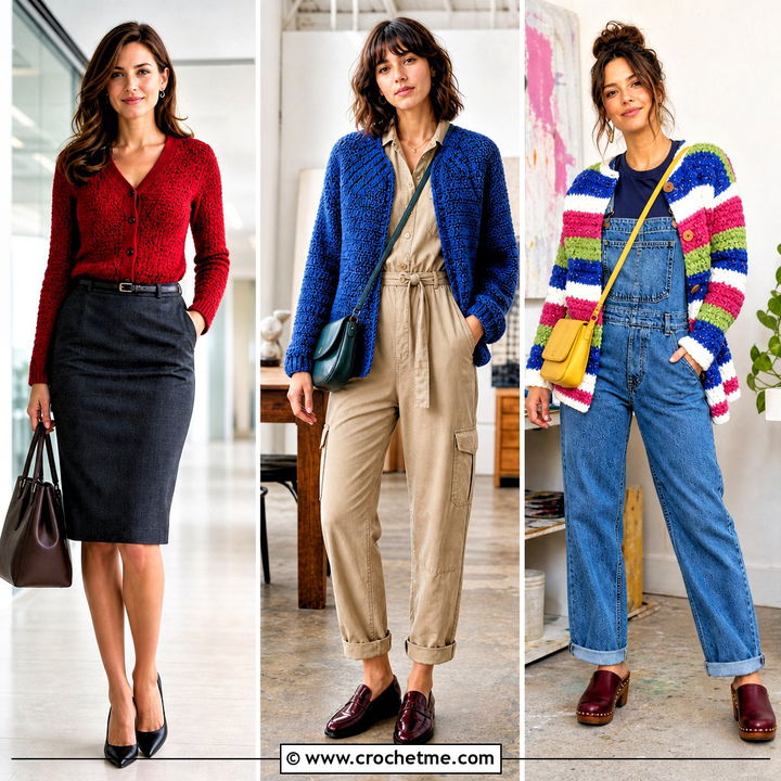 30 Crochet Chenille Cardigan Outfit Ideas for Cozy Style