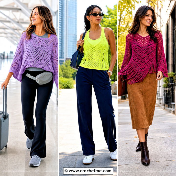 30 Crochet Chevron Top Outfit Ideas for Fresh Summer Style
