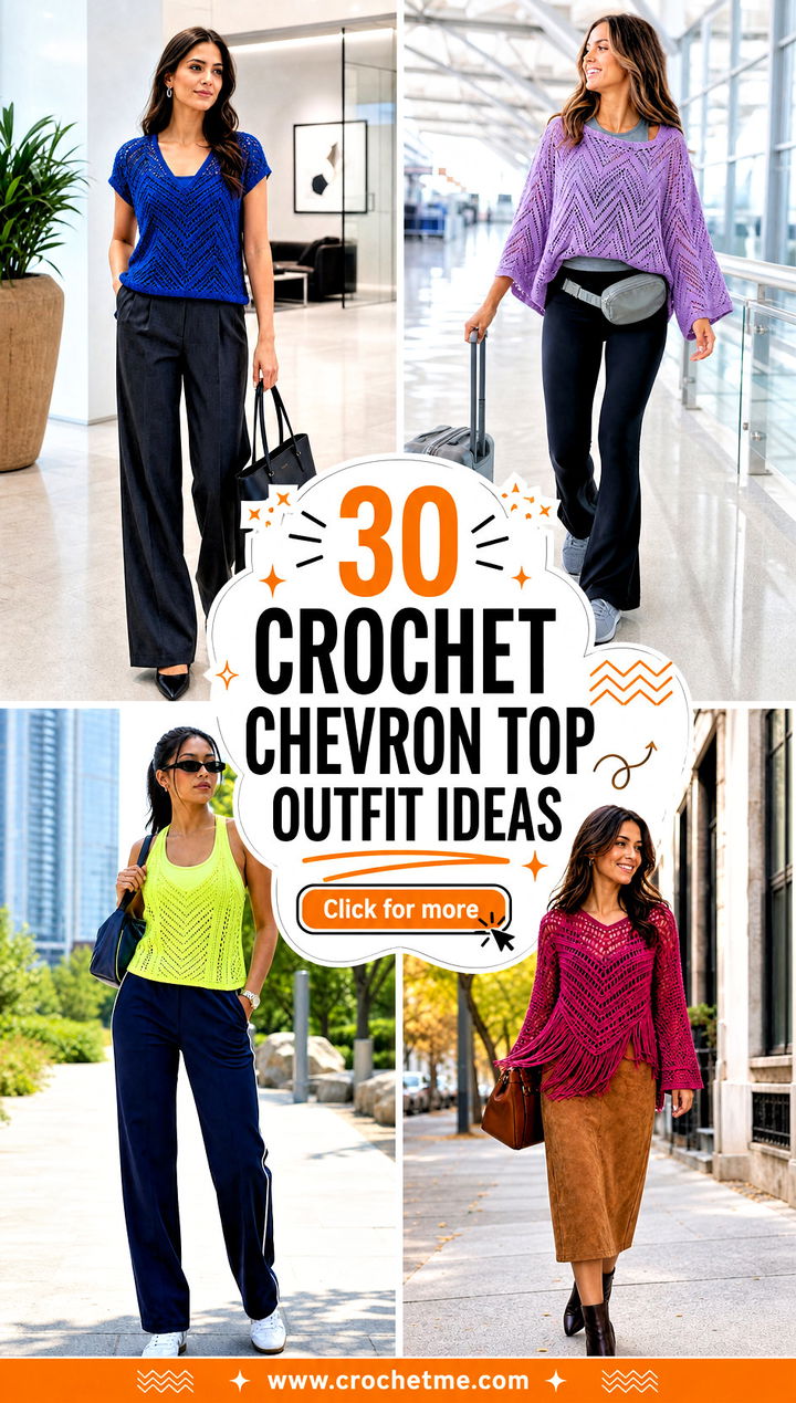 30 crochet chevron top outfit ideas - 30 crochet chevron top outfit ideas