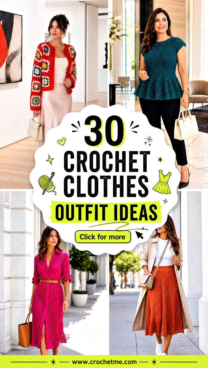 30 crochet clothes outfit ideas - 30 crochet clothes outfit ideas