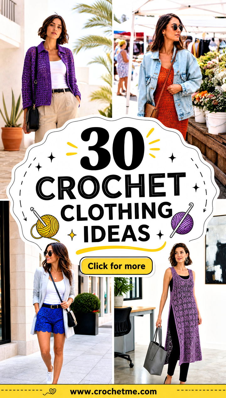 30 crochet clothing ideas - 30 crochet clothing ideas