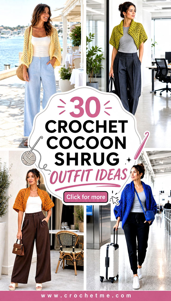 30 crochet cocoon shrug outfit ideas - 30 crochet cocoon shrug outfit ideas