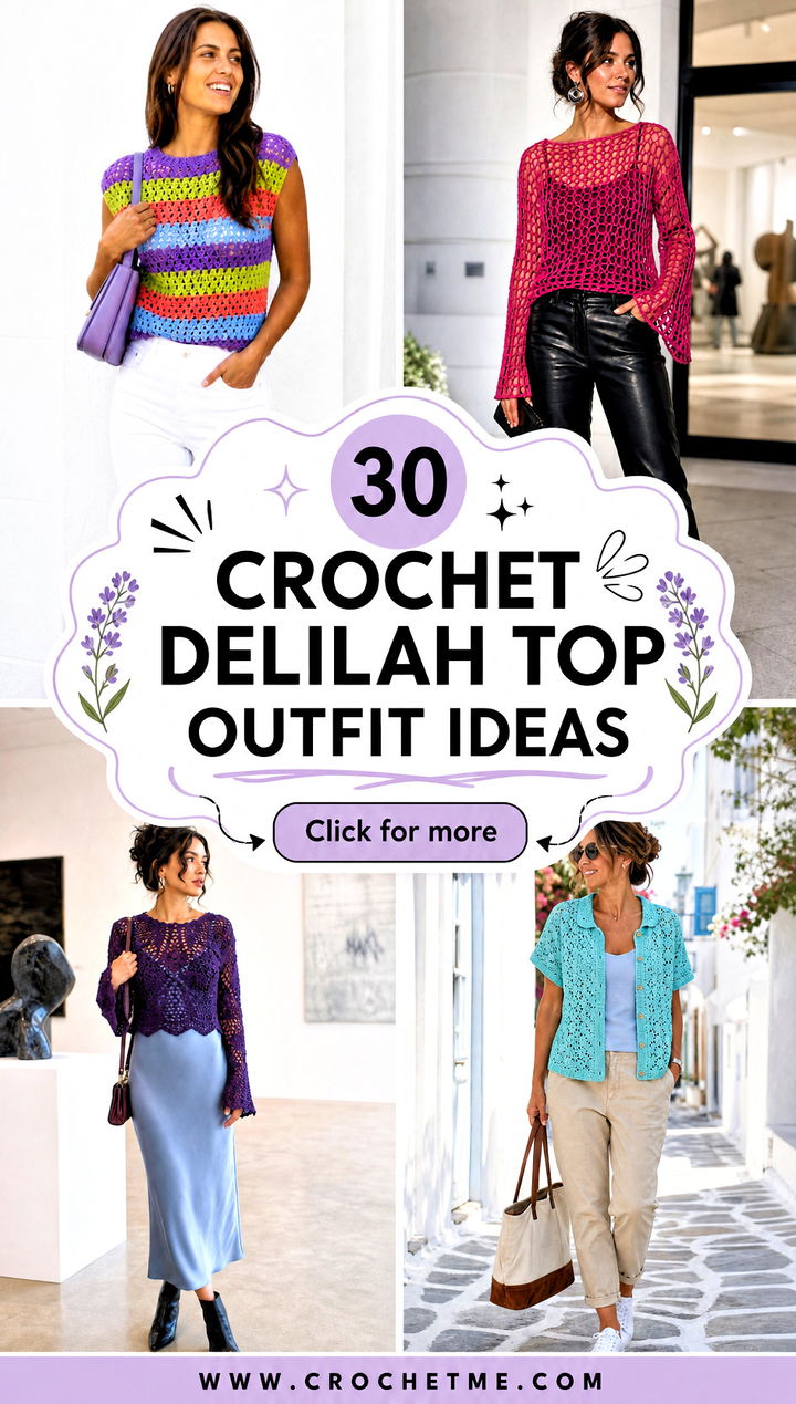 30 crochet delilah top outfit ideas - 30 crochet delilah top outfit ideas