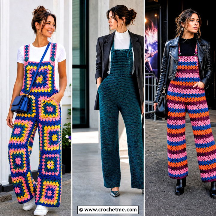 30 Crochet Dungarees Outfit Ideas for Playful Everyday Style