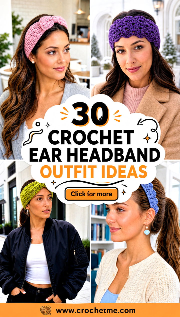 30 crochet ear headband outfit ideas - 30 crochet ear headband outfit ideas
