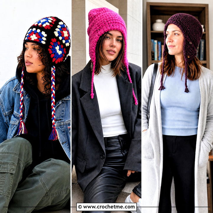 30 Crochet Earflap Beanie Outfit Ideas for Cozy Winter Days
