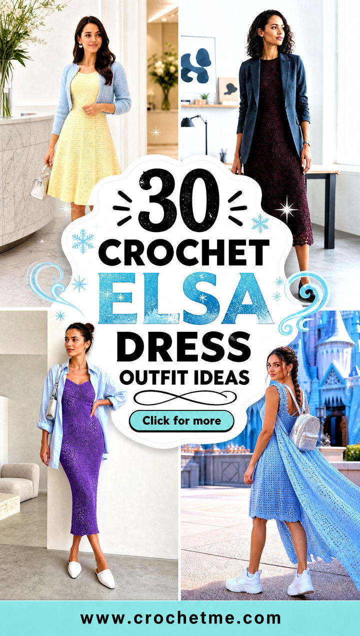 30 crochet elsa dress outfit ideas - 30 crochet elsa dress outfit ideas