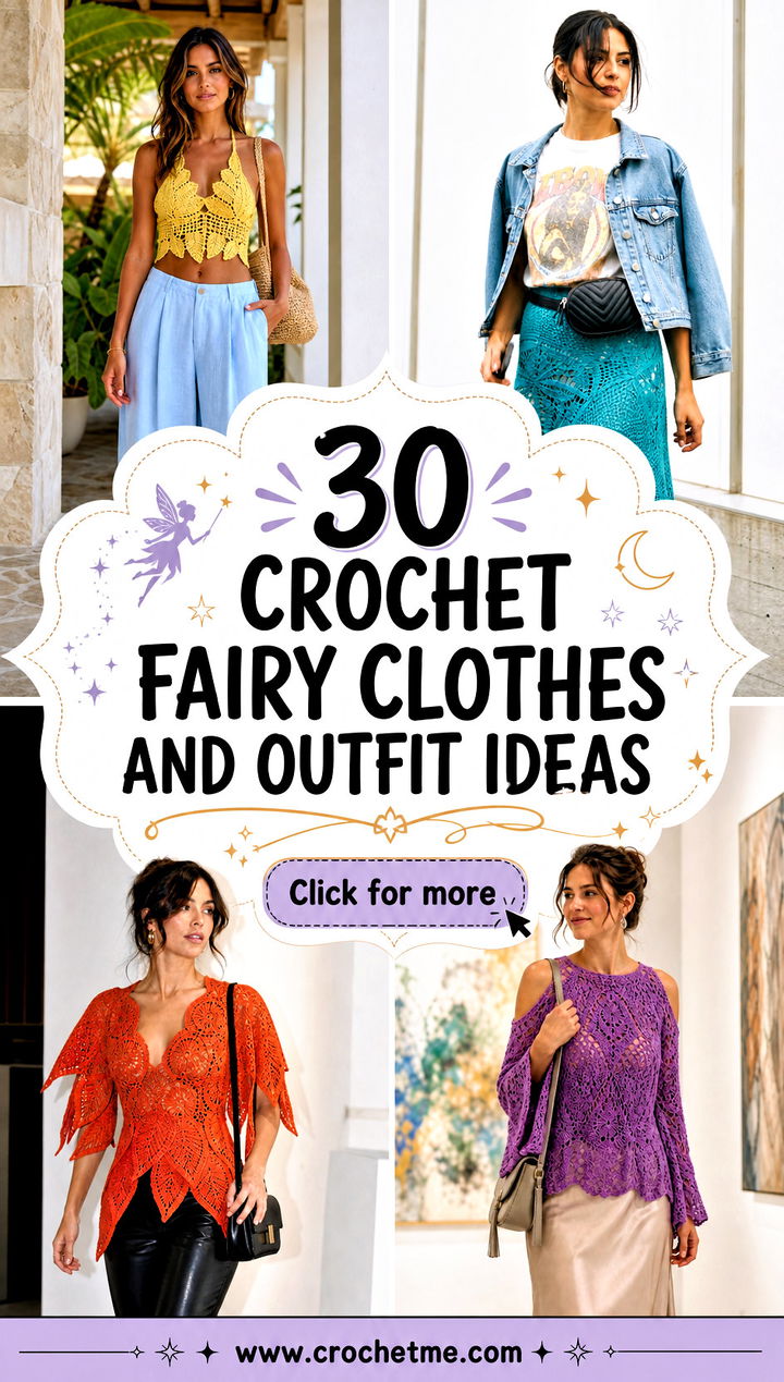 30 crochet fairy clothes and outfit ideas - 30 crochet fairy clothes and outfit ideas