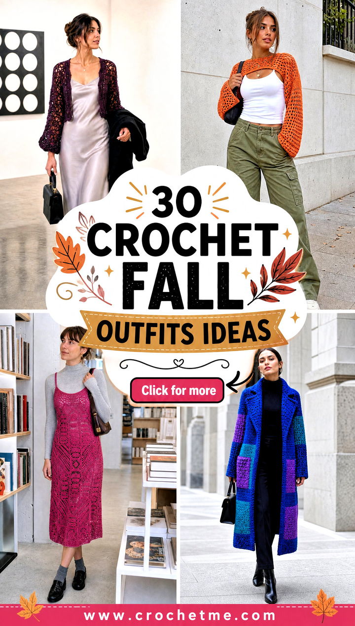 30 crochet fall outfits ideas - 30 crochet fall outfits ideas