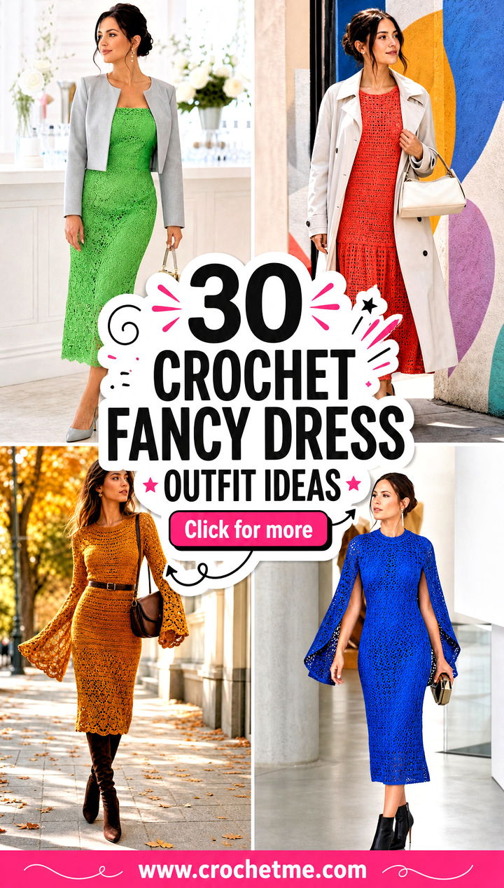 30 crochet fancy dress outfit ideas - 30 crochet fancy dress outfit ideas