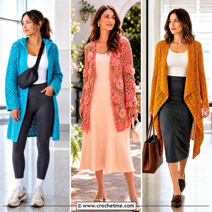 30 Crochet for Cardigans Outfit Ideas for Layered Looks
