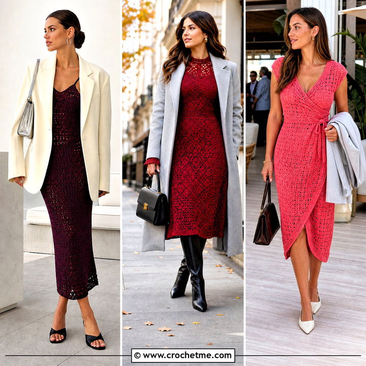 30 Crochet for Dresses Outfit Ideas for Charming Summer Style