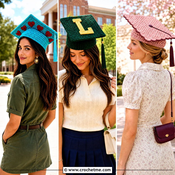 30 Crochet Graduation Cap Cover Outfit Ideas for Proud Grads