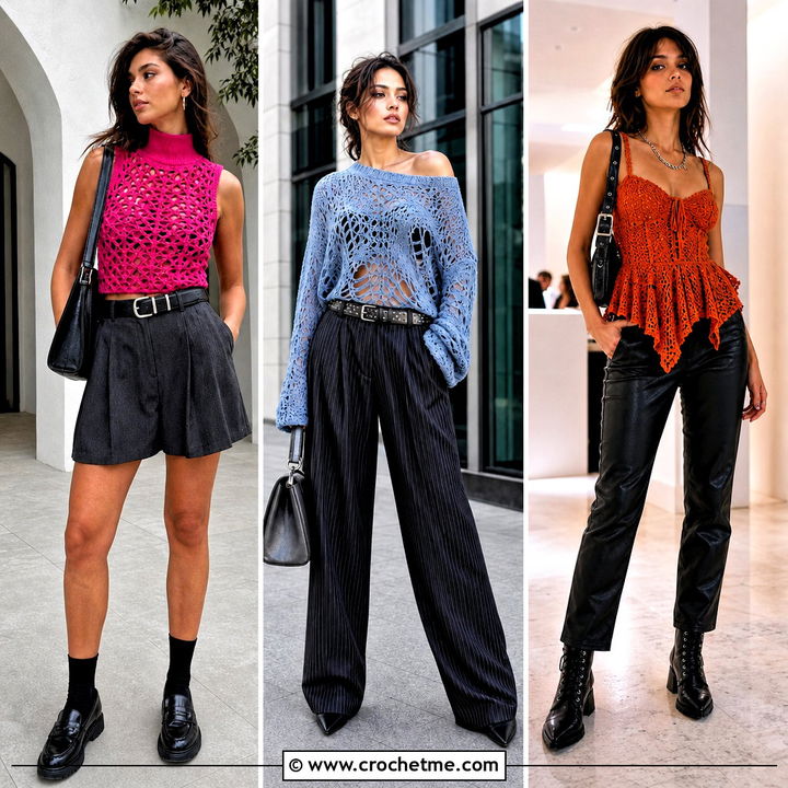 30 Crochet Grunge Top Outfit Ideas for an Edgy Aesthetic