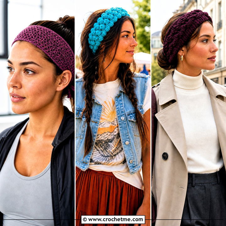 30 Crochet Hair Headband Outfit Ideas for Effortless Style