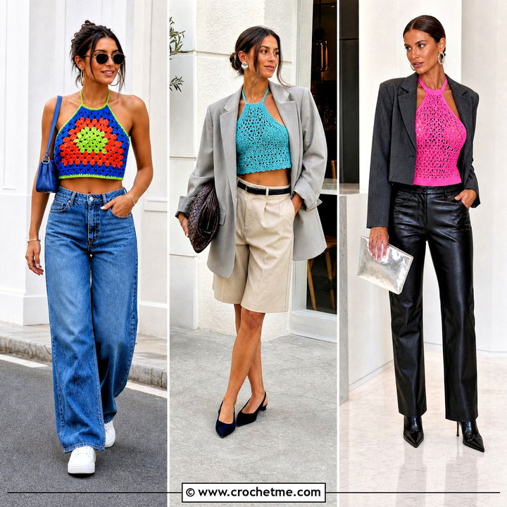 30 Crochet Halter Neck Outfit Ideas for Chic Summer Style