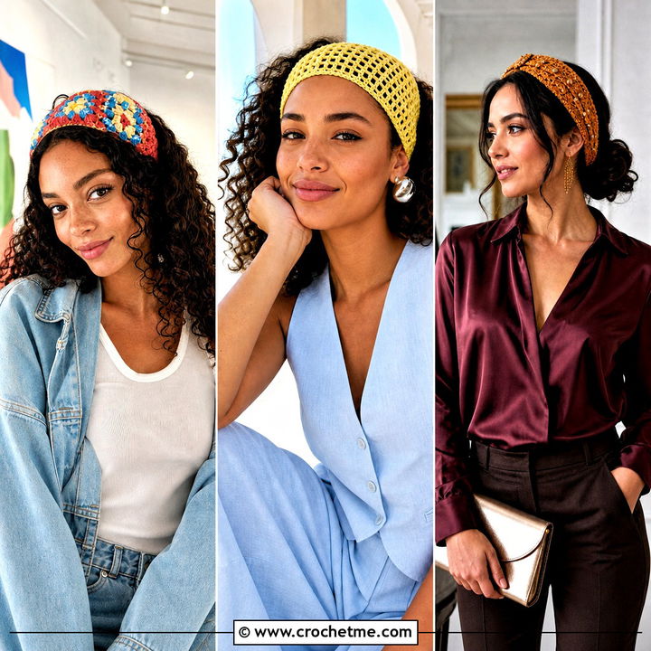 30 Crochet Headband Curly Hair Outfit Ideas for Easy Style
