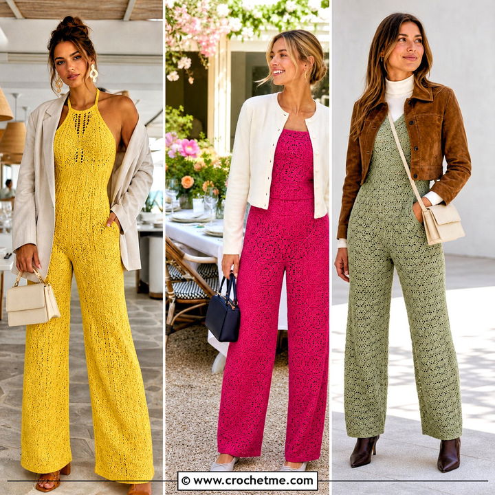 30 Crochet Jumpsuit Outfit Ideas for Breezy Summer Style