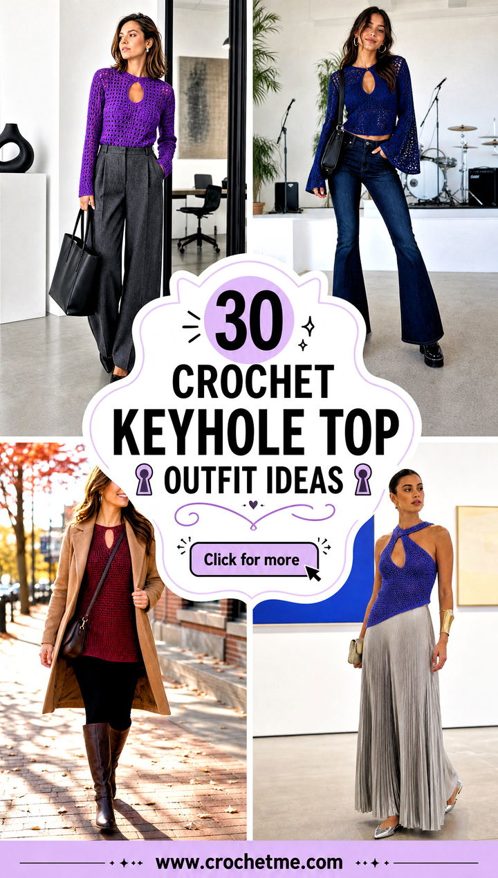 30 crochet keyhole top outfit ideas - 30 crochet keyhole top outfit ideas