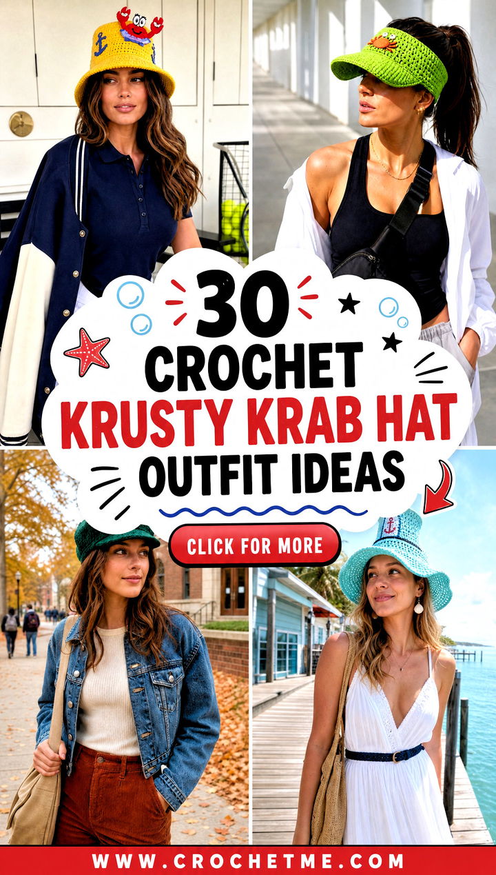 30 crochet krusty krab hat outfit ideas - 30 crochet krusty krab hat outfit ideas