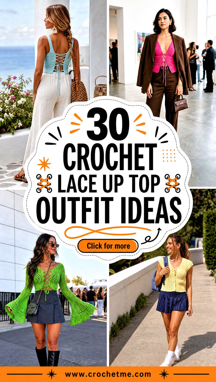 30 crochet lace up top outfit ideas - 30 crochet lace up top outfit ideas