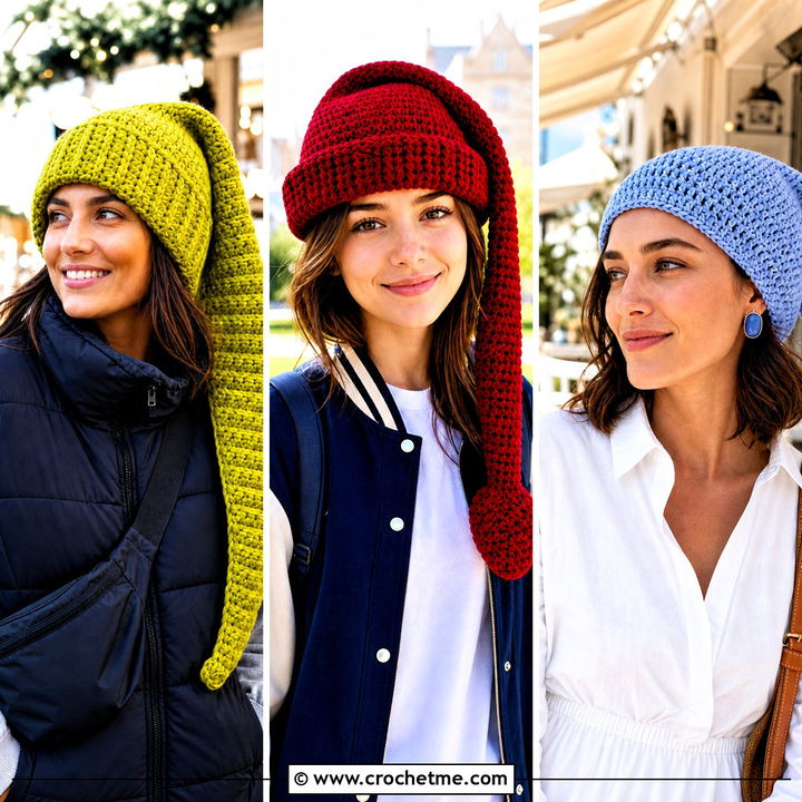 30 Crochet Link Hat Outfit Ideas for Playful Cold-Weather Looks