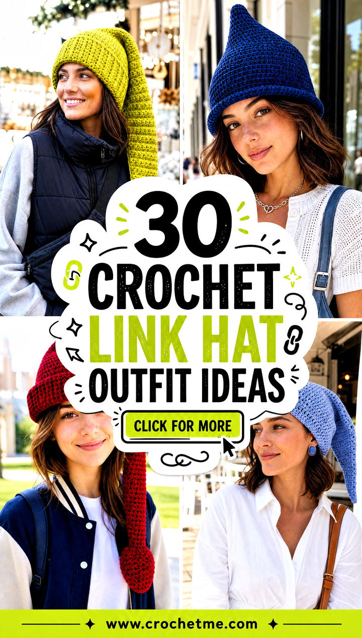 30 crochet link hat outfit ideas - 30 crochet link hat outfit ideas
