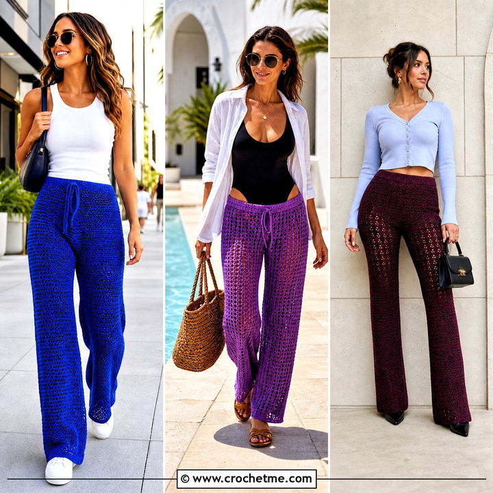 30 Crochet Lounge Pants Outfit Ideas for Chic At-Home Comfort
