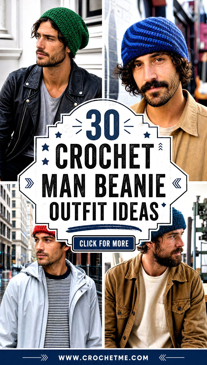 30 crochet man beanie outfit ideas - 30 crochet man beanie outfit ideas