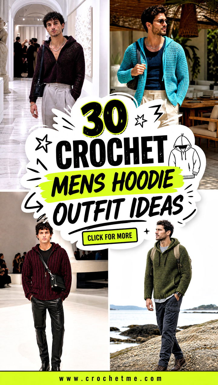 30 crochet mens hoodie outfit ideas - 30 crochet mens hoodie outfit ideas