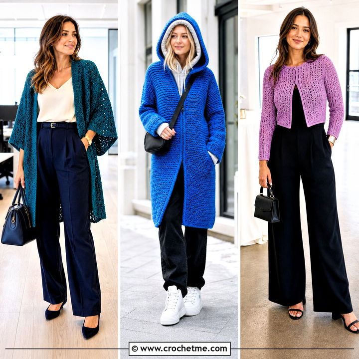 30 Crochet One Piece Cardigan Outfit Ideas for Easy Layering