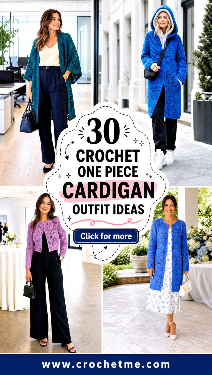 30 crochet one piece cardigan outfit ideas - 30 crochet one piece cardigan outfit ideas