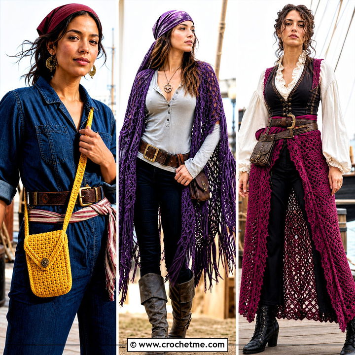 30 Crochet Pirate Costume Outfit Ideas for Halloween Parties