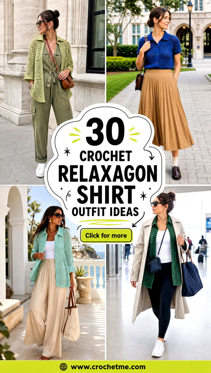 30 crochet relaxagon shirt outfit ideas - 30 crochet relaxagon shirt outfit ideas