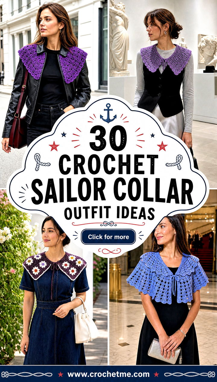 30 crochet sailor collar outfit ideas - 30 crochet sailor collar outfit ideas