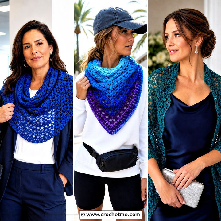 30 Crochet Shawl Scarf Outfit Ideas for Chic Year-Round Layering
