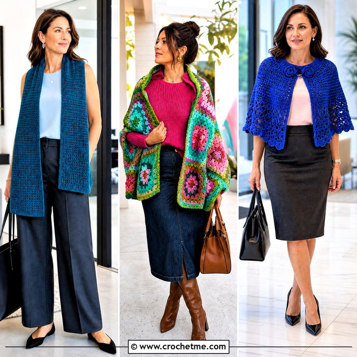 30 Crochet Shawl Wrap Outfit Ideas for Effortless Layering