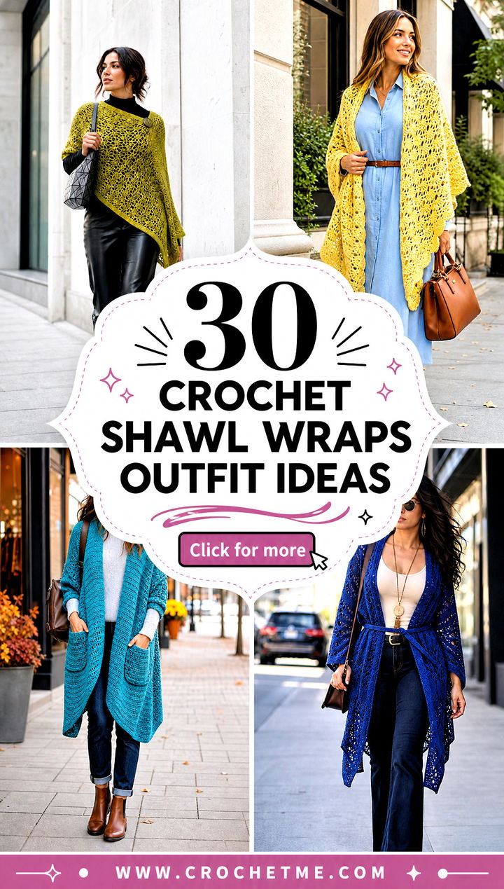 30 crochet shawl wraps outfit ideas - 30 crochet shawl wraps outfit ideas