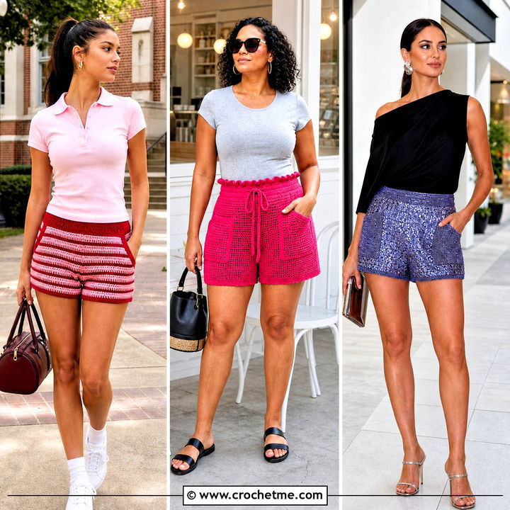30 Crochet Shorts With Pockets Outfit Ideas for Summer Style