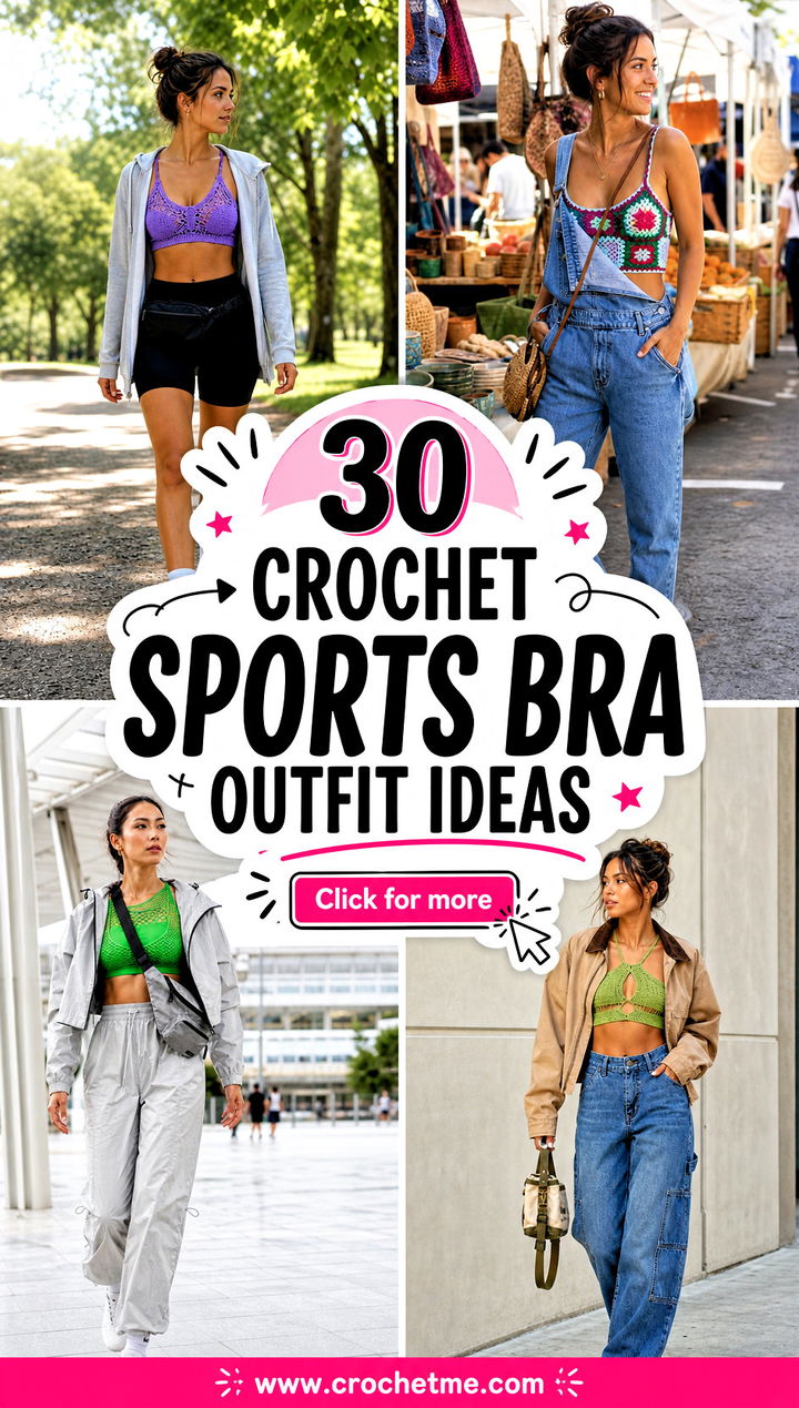 30 crochet sports bra outfit ideas - 30 crochet sports bra outfit ideas