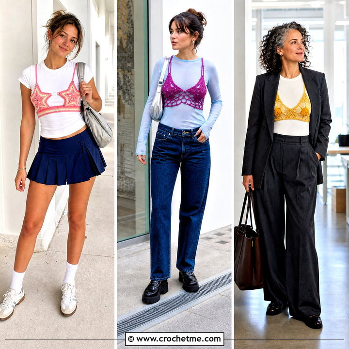 30 Crochet Star Bra Outfit Ideas for Festival-Ready Style