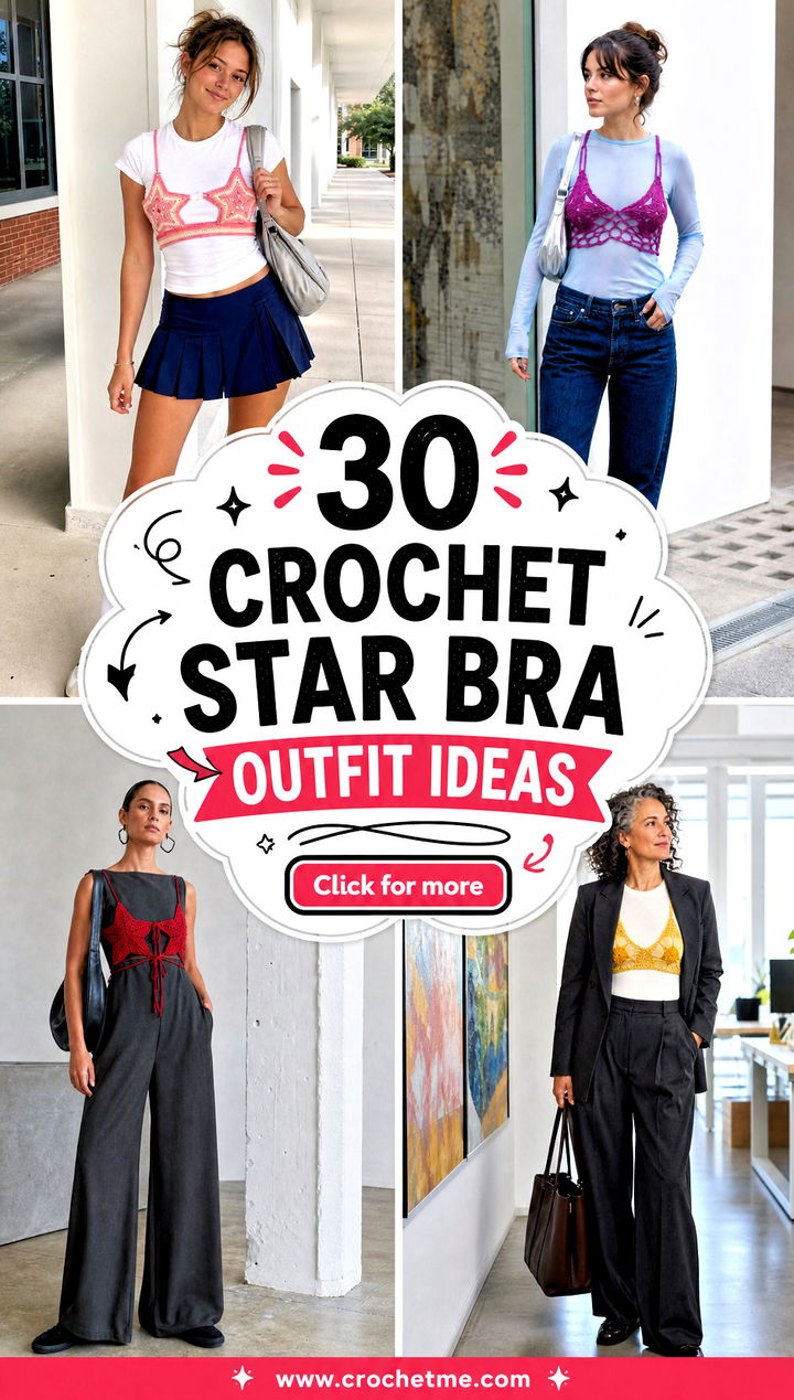 30 crochet star bra outfit ideas - 30 crochet star bra outfit ideas