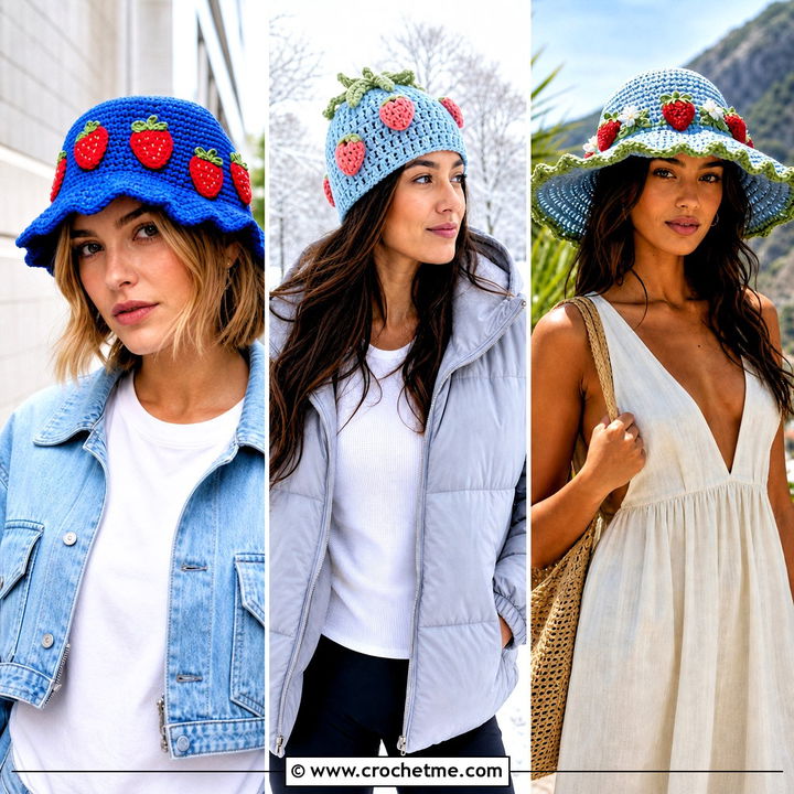 30 Crochet Strawberry Shortcake Hat Outfit Ideas to Try