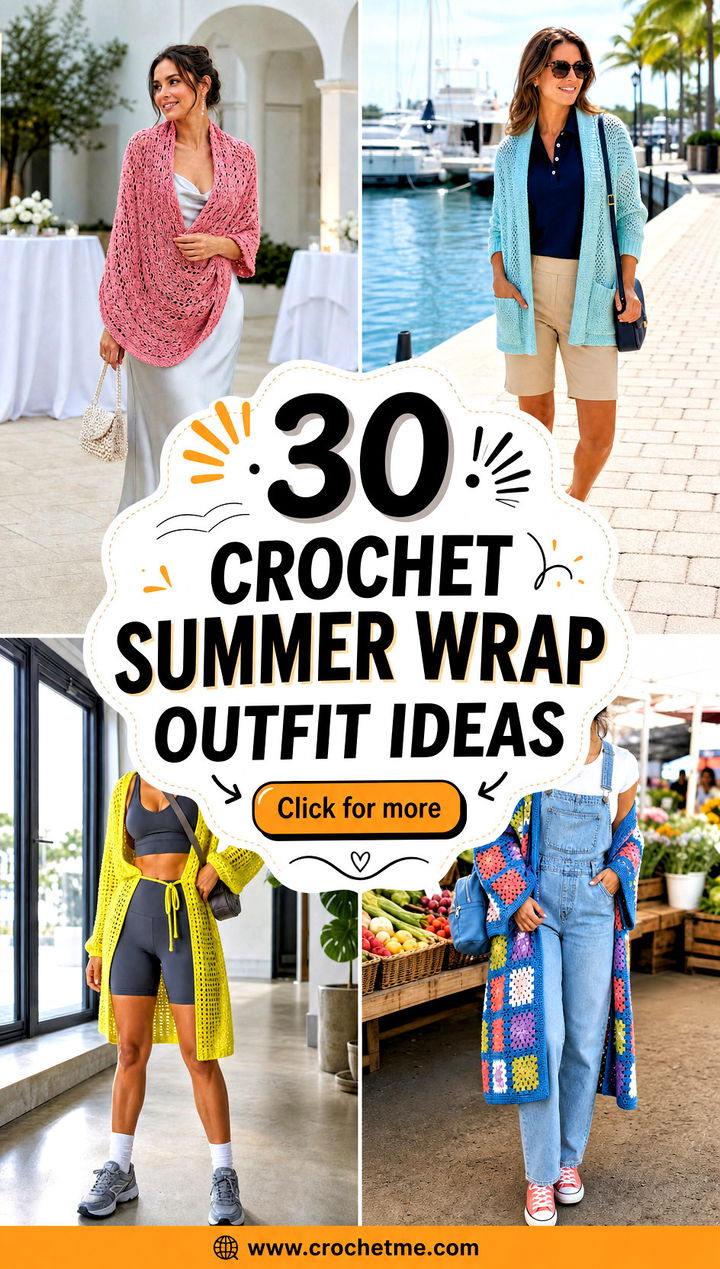 30 crochet summer wrap outfit ideas - 30 crochet summer wrap outfit ideas
