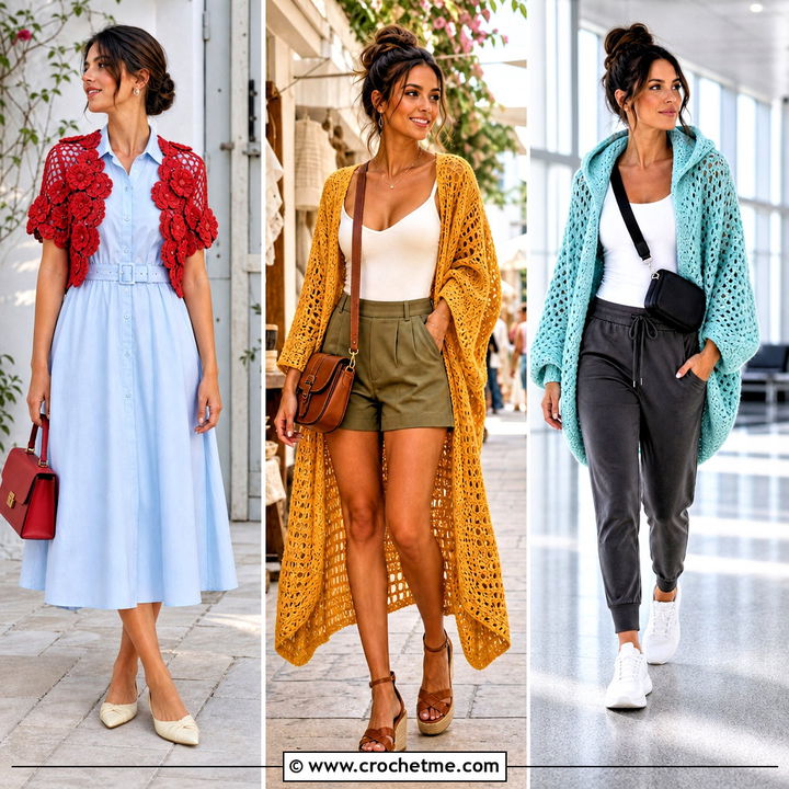 30 Crochet Sweater Shrug Outfit Ideas for Chic Layering