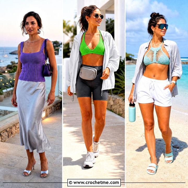 30 Crochet Swimwear Top Outfit Ideas for Sunny Beach Style