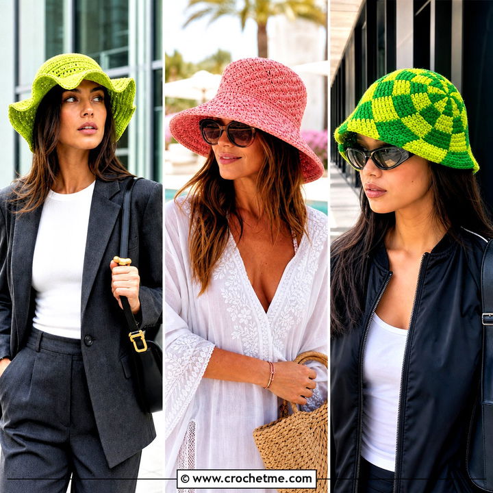 30 Crochet Swirl Hat Outfit Ideas for Bold Festival Style