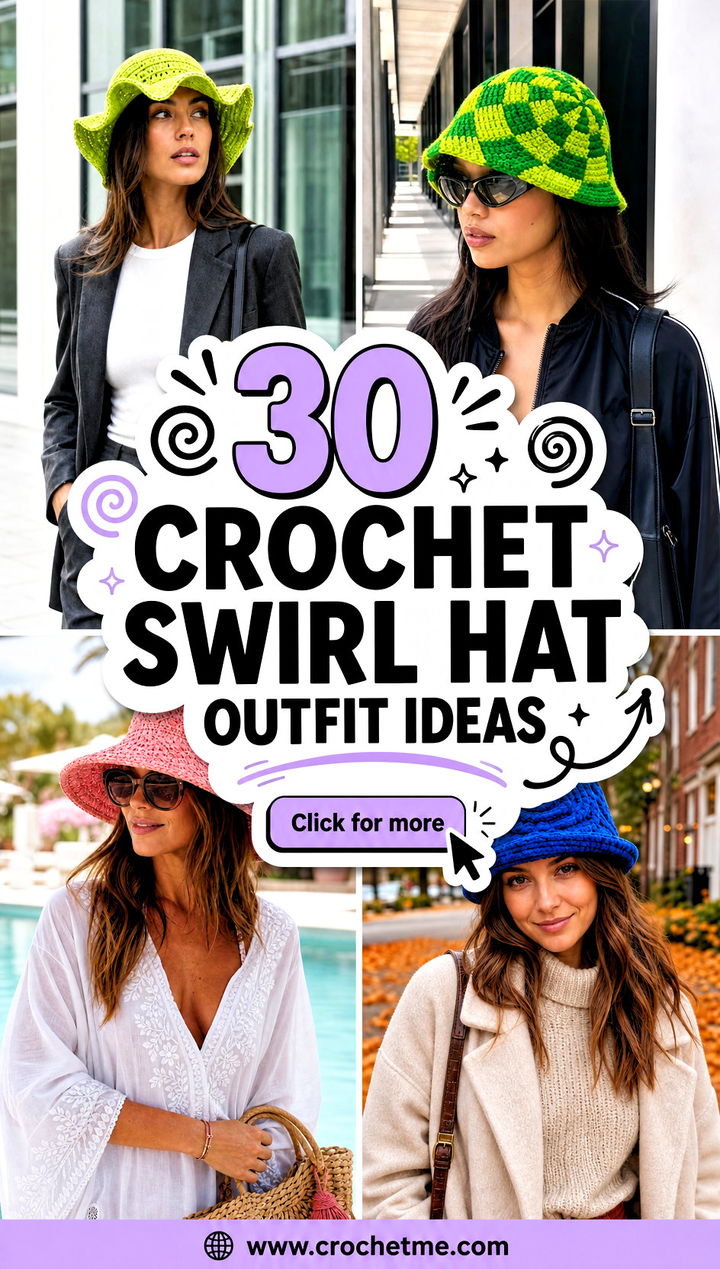 30 crochet swirl hat outfit ideas - 30 crochet swirl hat outfit ideas