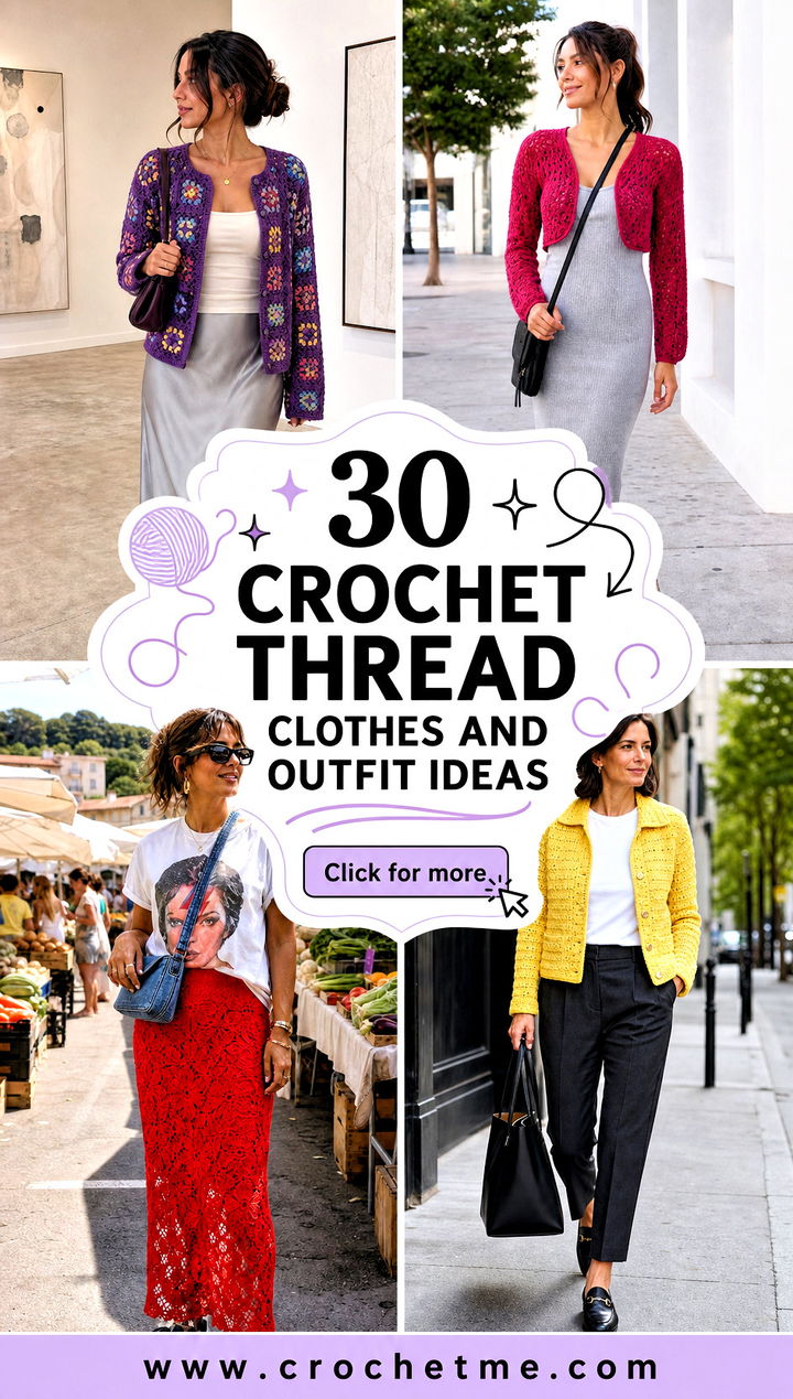 30 crochet thread clothes and outfit ideas - 30 crochet thread clothes and outfit ideas