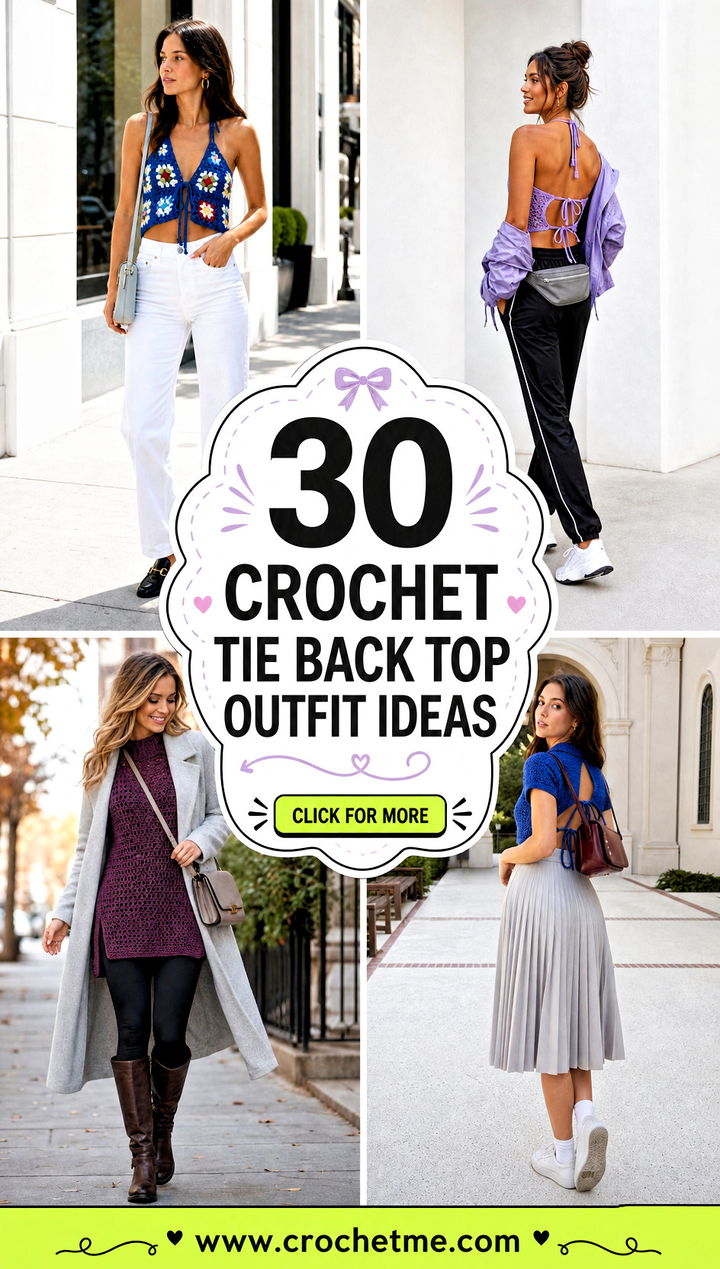 30 crochet tie back top outfit ideas - 30 crochet tie back top outfit ideas